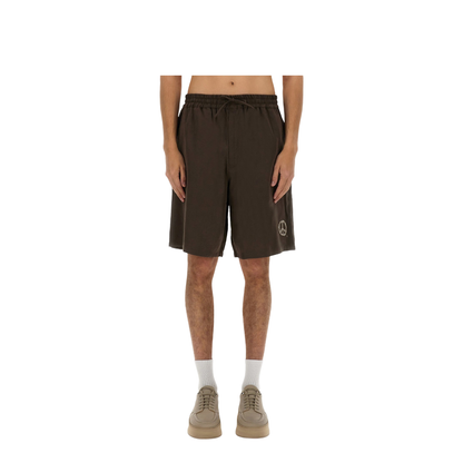 Drawstring Bermuda Shorts in Printed Modal - Image 1