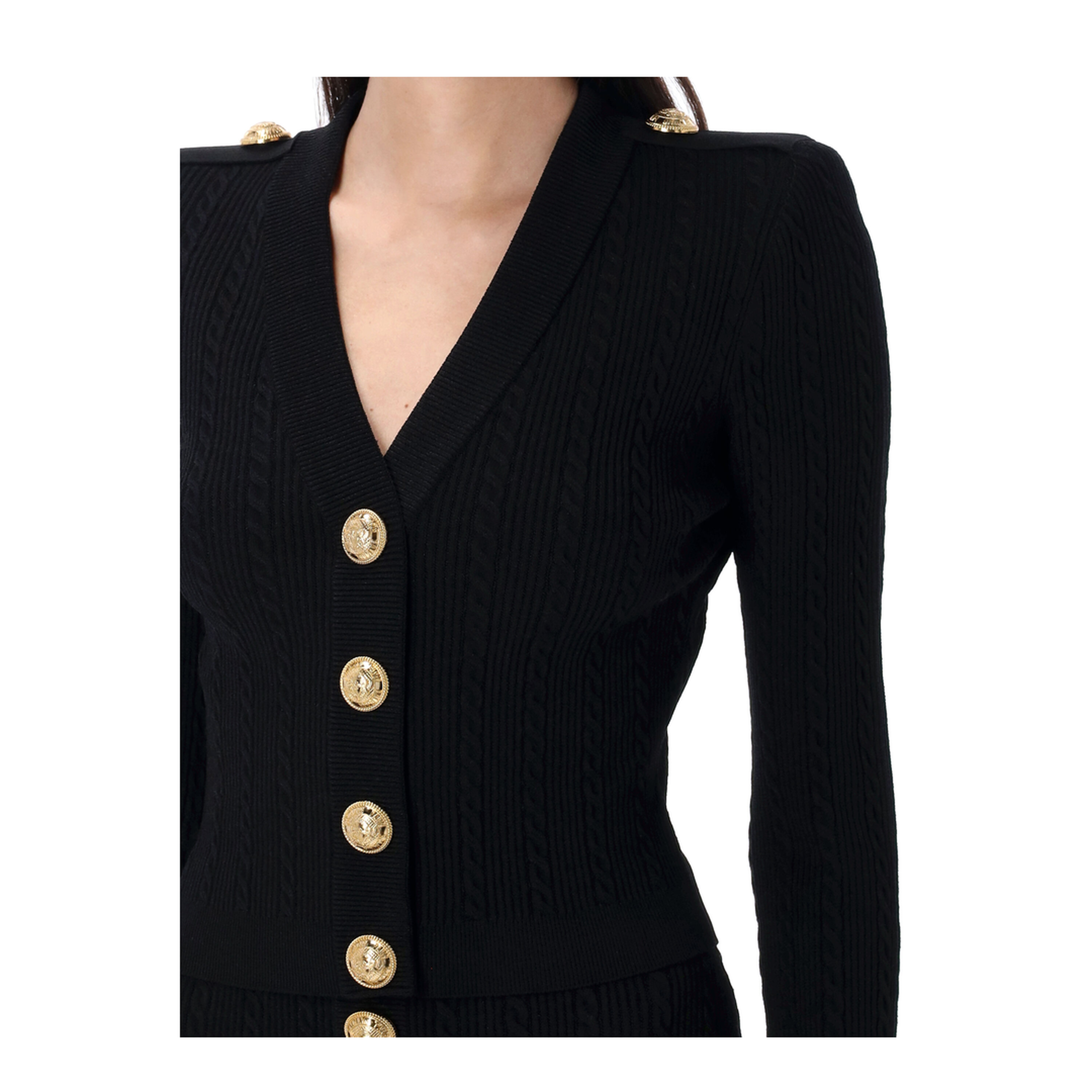 V-necked cardigan - Image 3