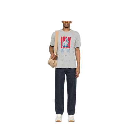 Graphic Rabbit-Print Crushed Cotton Jersey T-Shirt - Image 2