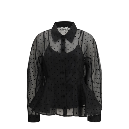 Polka Dot Organza Shirt - Image 1