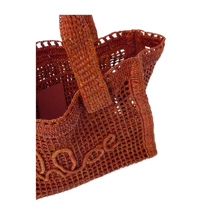 East-West Summer Banana Raffia Tote Bag - Image 9