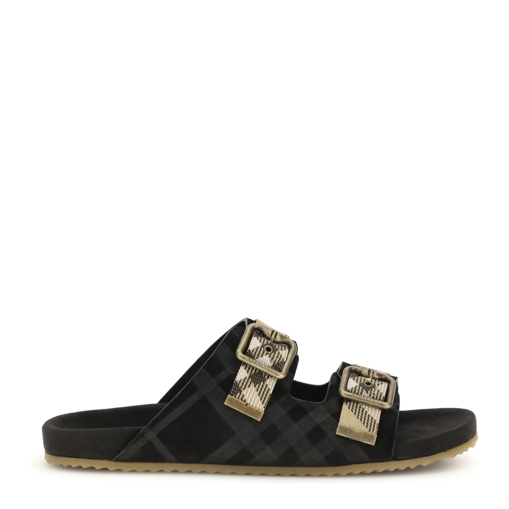 Check Suede Urchin Sandals - Image 1