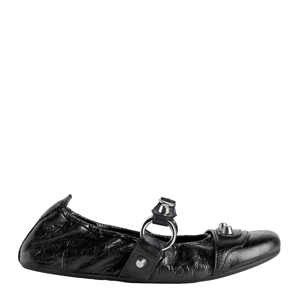 City Ballerina in Black/Silver - Image 1