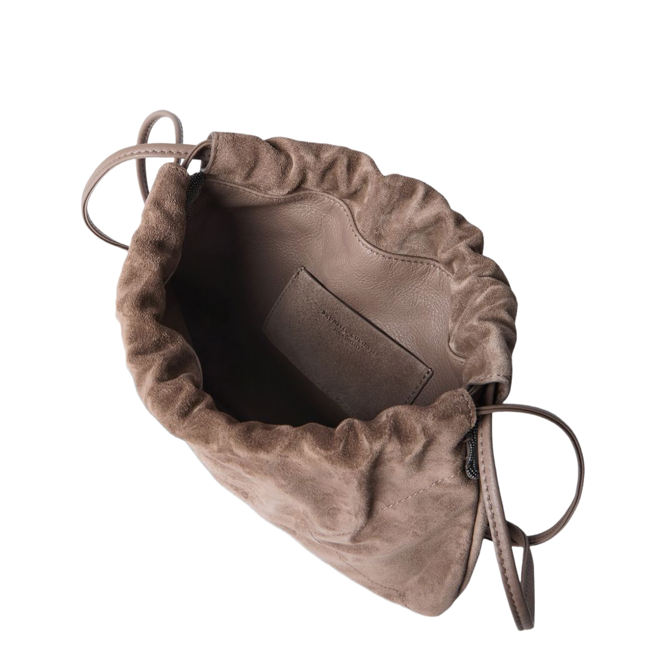 Duo Medium Suede Crossbody - Light Brown - Image 5