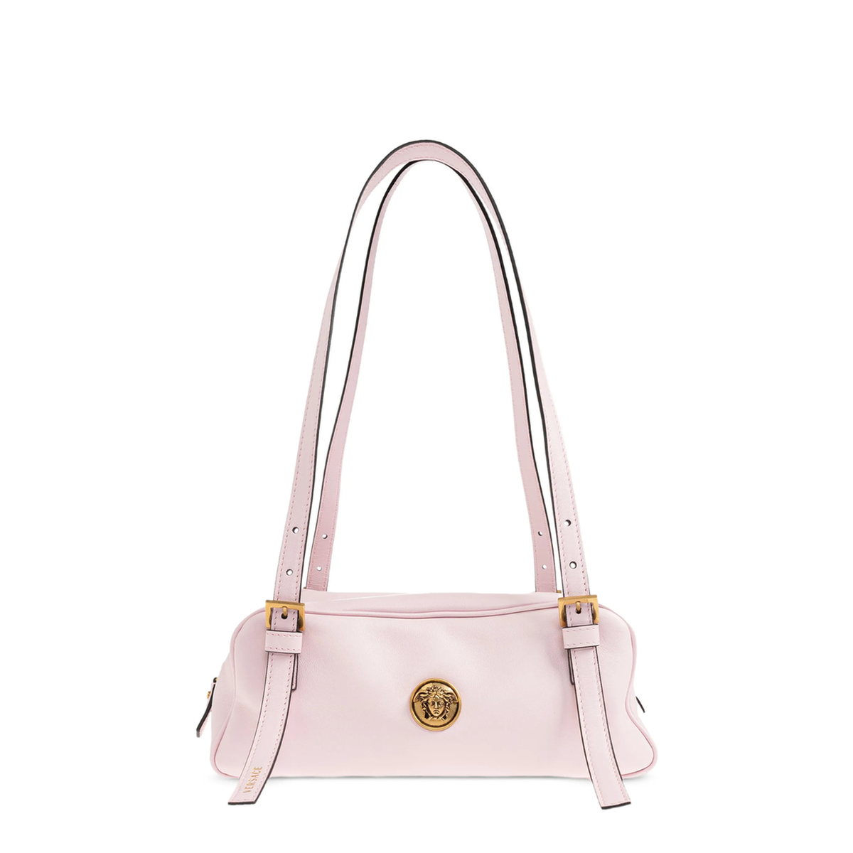 Emblème Nappa Leather Bowling Bag - Pink - Image 1