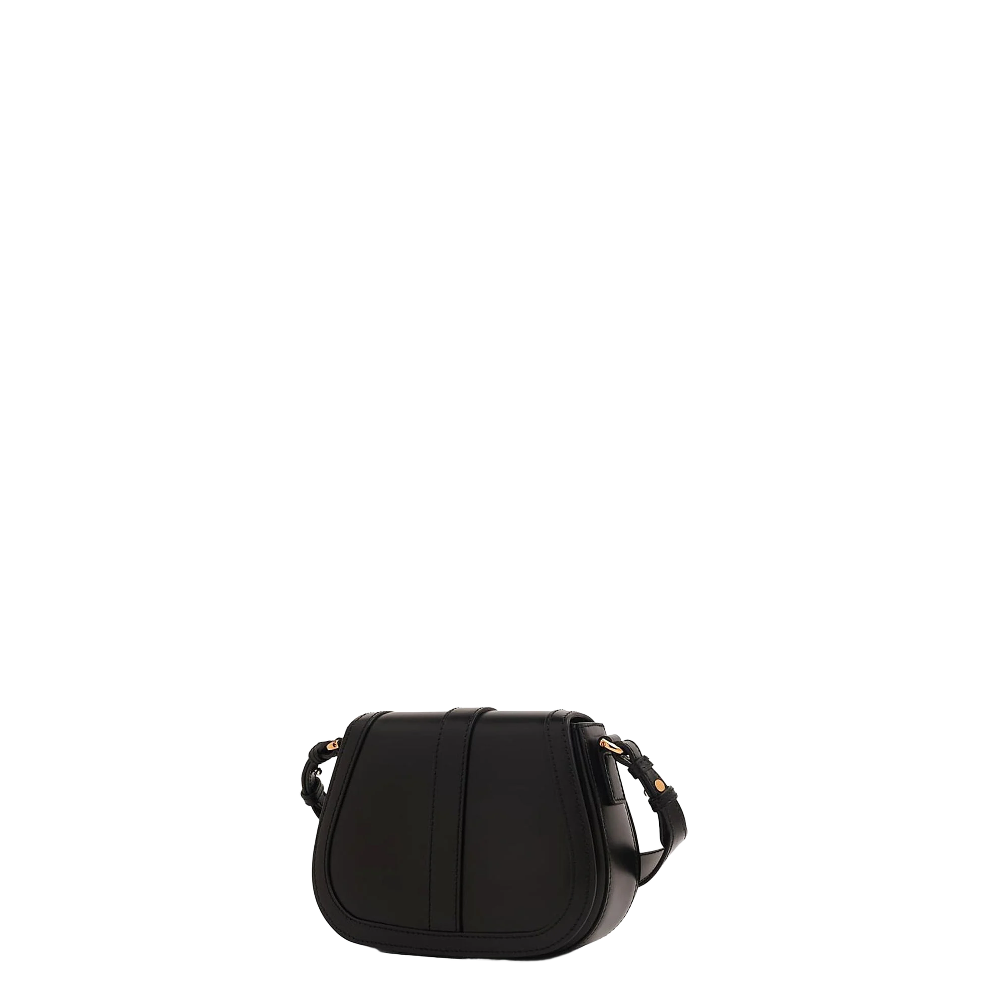 Versace La Greca Saddle Bag Leather Black - Image 2