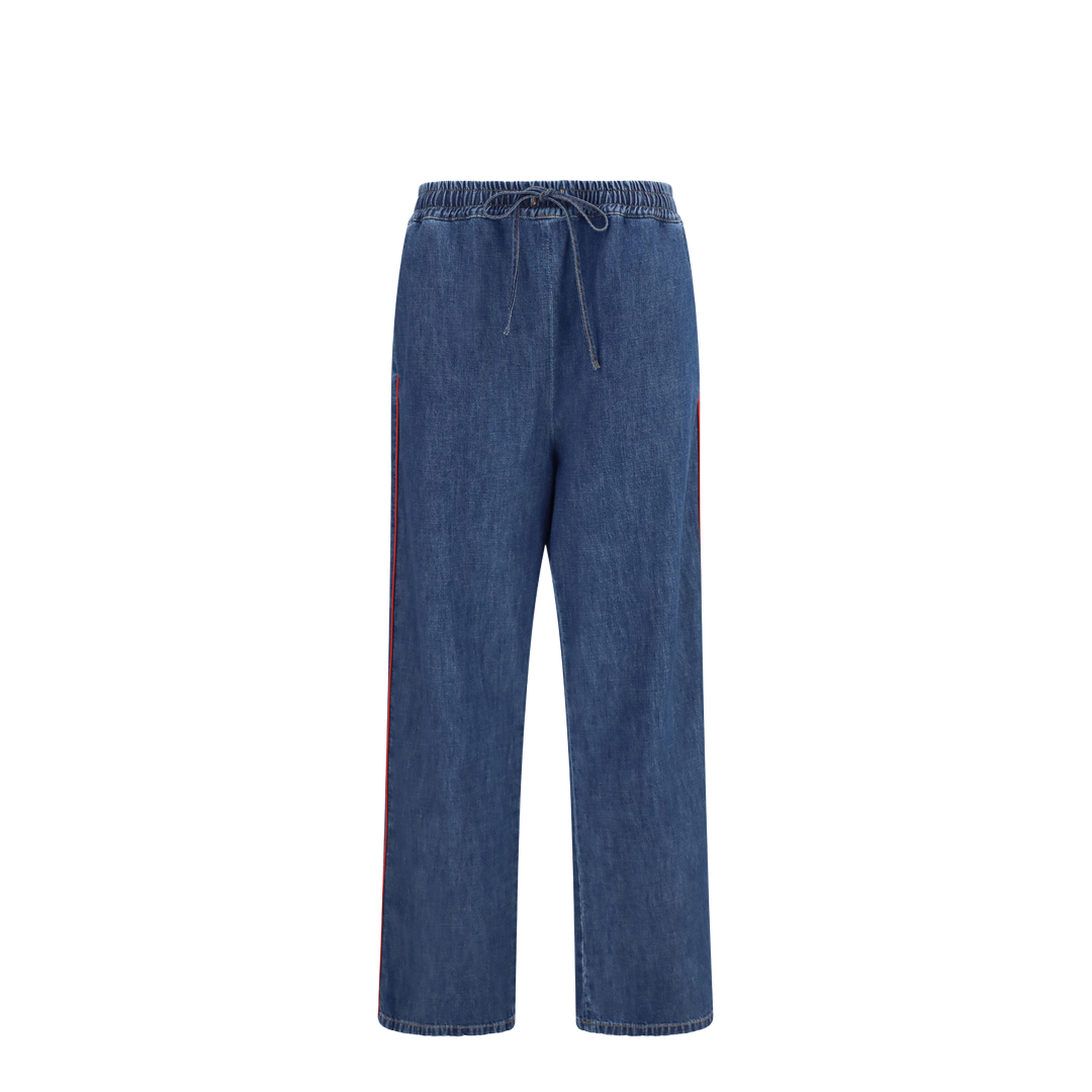 Lightweight Wide-Leg Denim Pants - Image 1