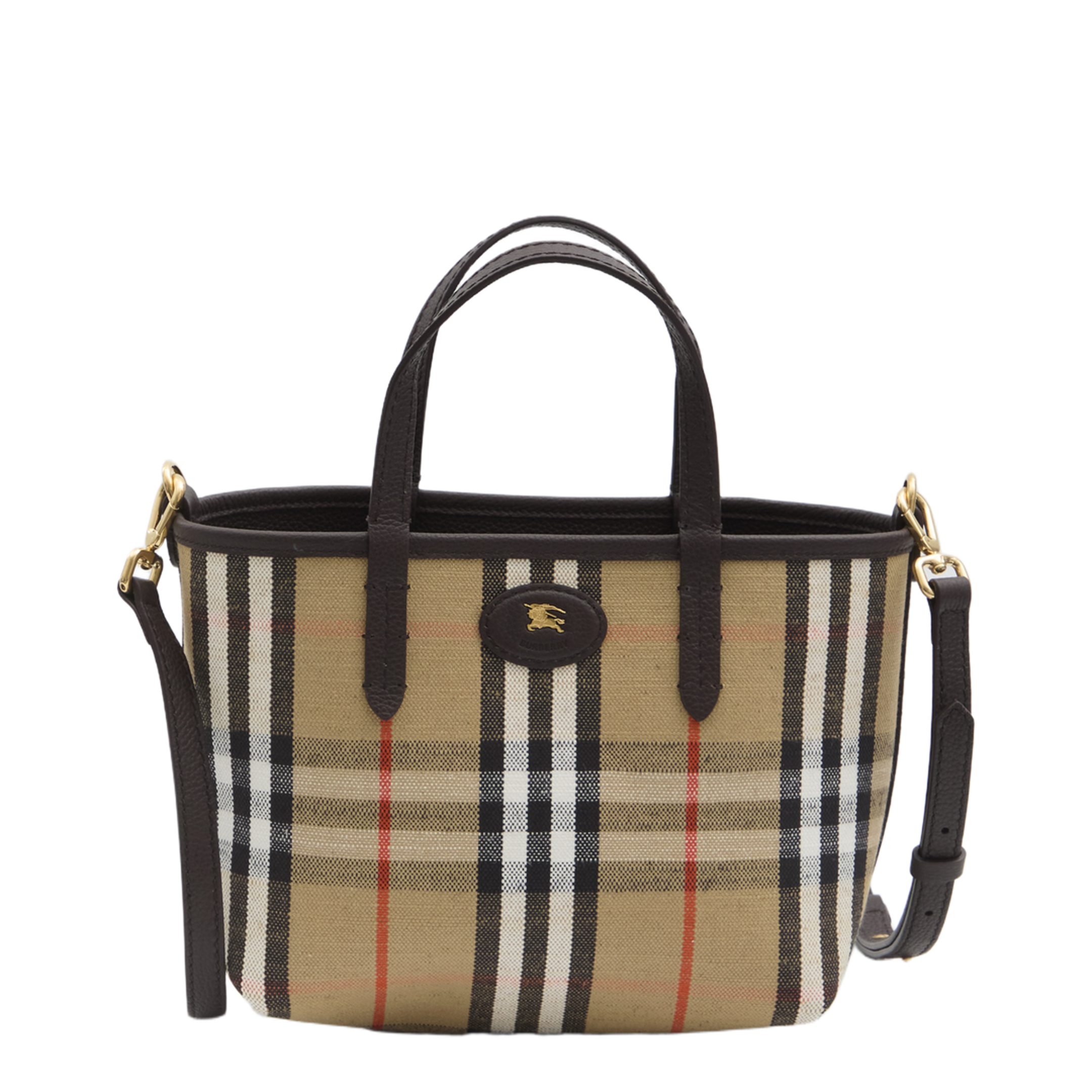 Bloomsbury Mini Leather Reversible Tote - Peat Brown/Sand Beige - Image 4