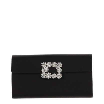 Envelope Flap Flower Buckle Handbag - Image 1