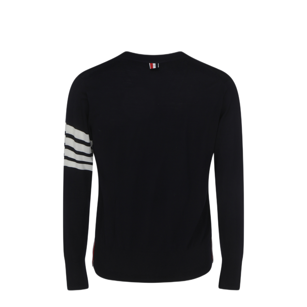 4-Bar Stripe Sustainable V-Neck Cardigan - Image 2
