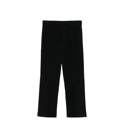 Black Elasticated Waistband Plissé Effect - Image 1
