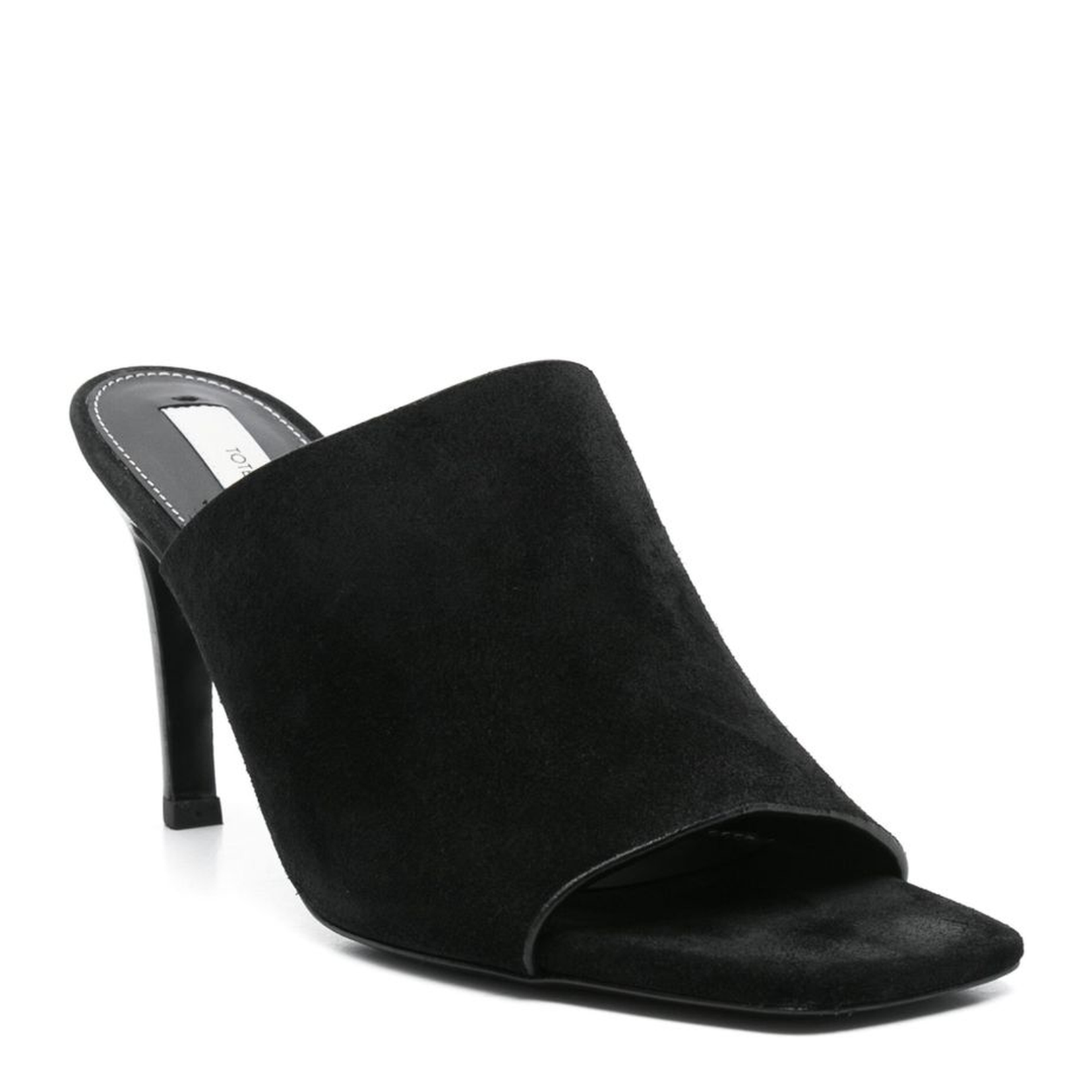 Suede Heeled Mules - Image 4