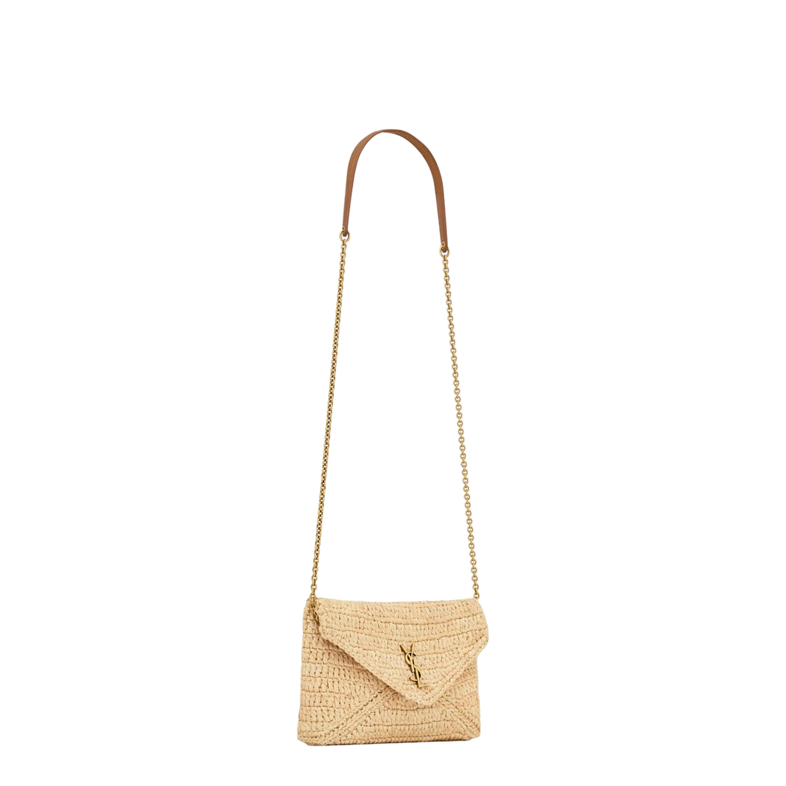 Cassandre Chain Pouch in Raffia - Image 2
