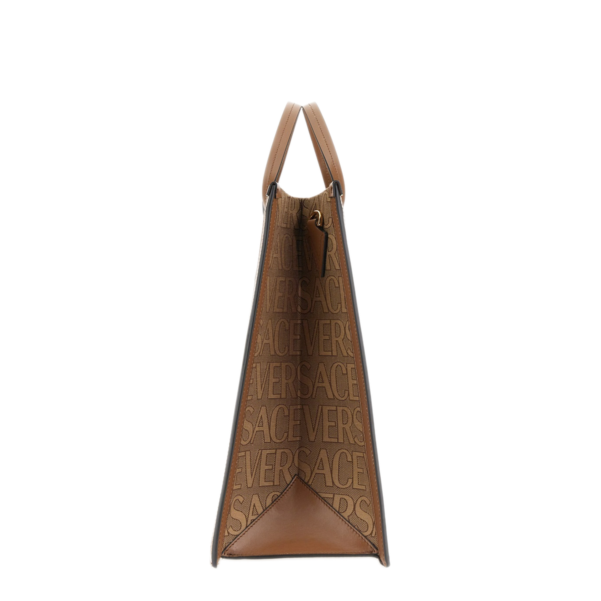 Allover Polyester Cotton Shopping Bag - Beige - Image 2