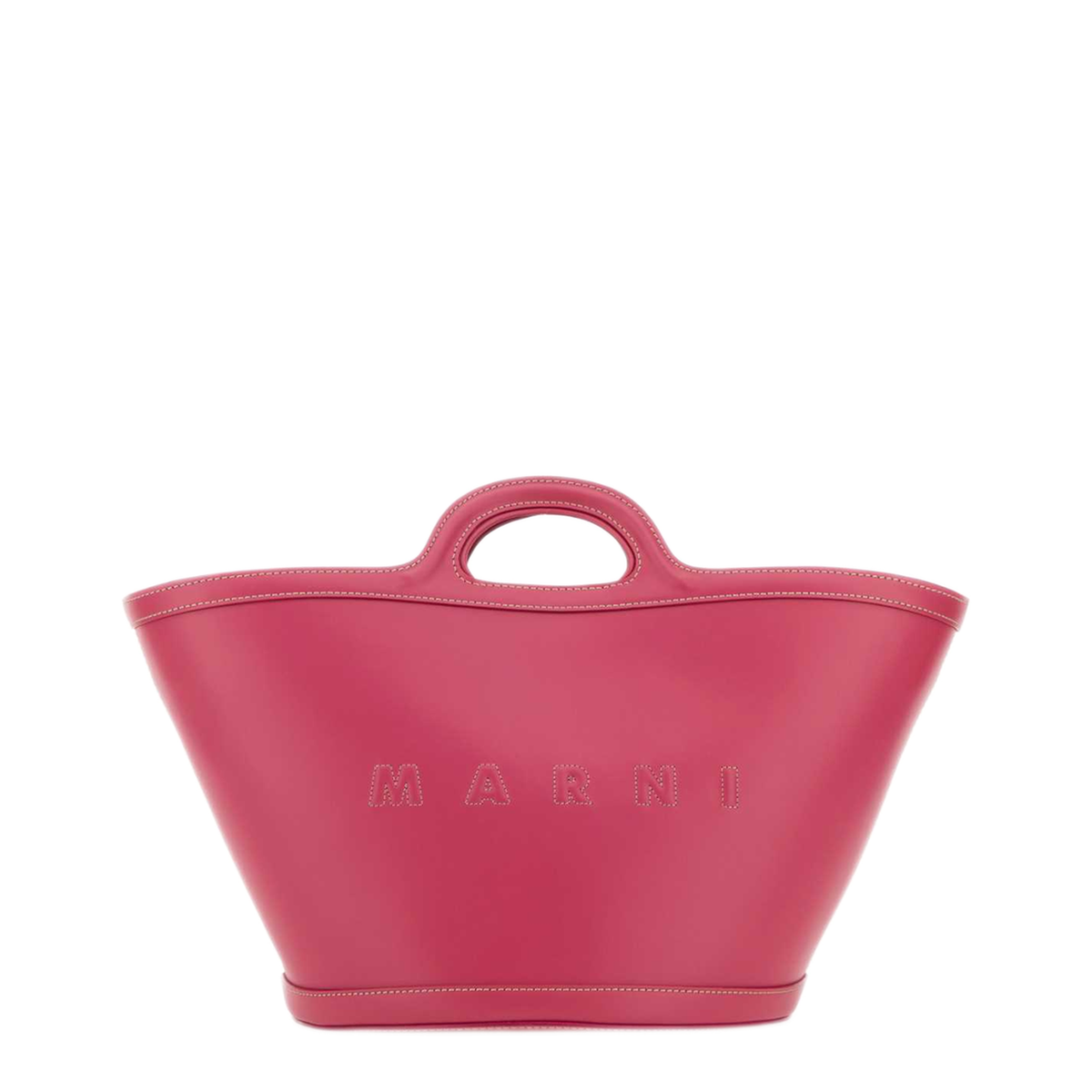 Tropicalia Small Calfskin Bucket Bag - Light Orchid - Image 1