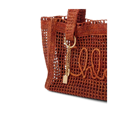East-West Summer Banana Raffia Tote Bag - Image 8