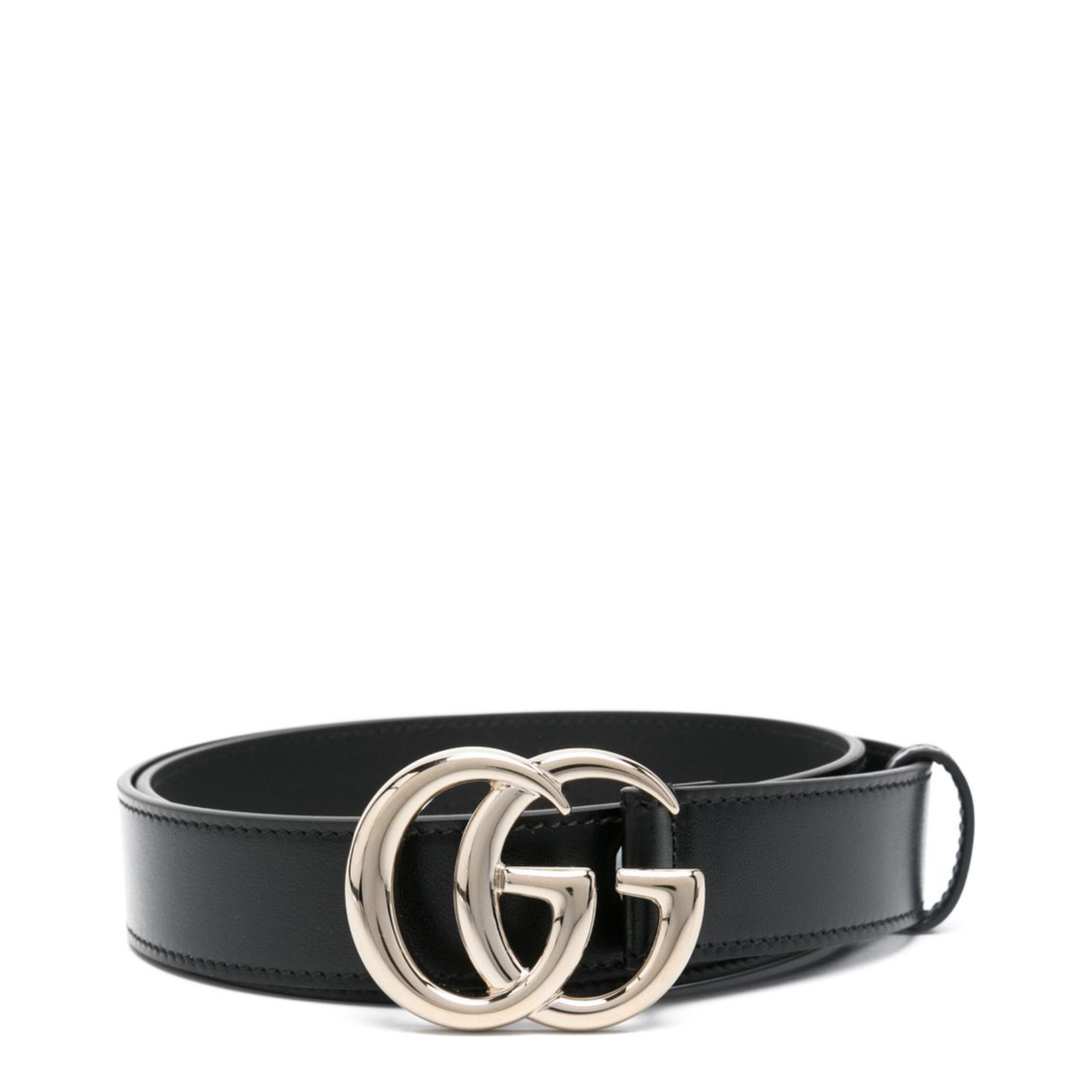 Thin Belt in Black Leather - Image 1