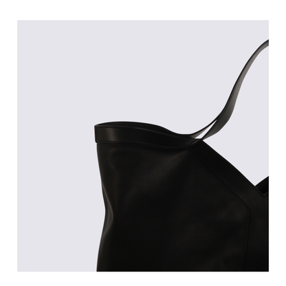 Y Maxi Tote in Grained Leather - Image 9