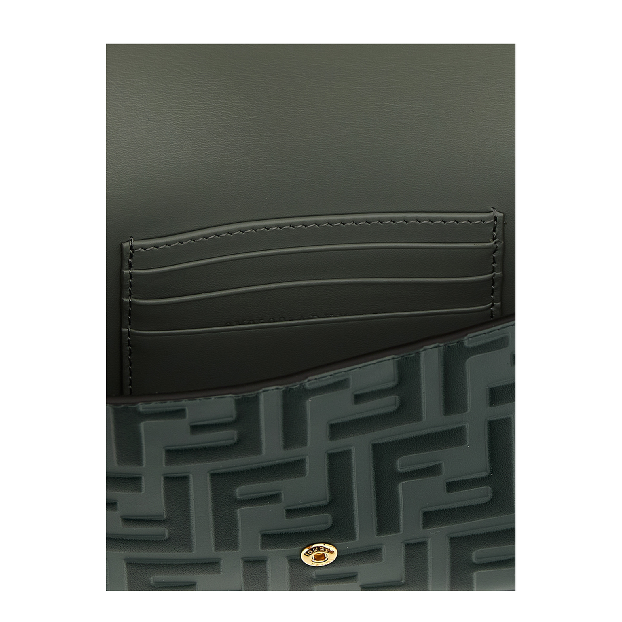 FF Diamonds Calfskin Wallet - Green - Image 3