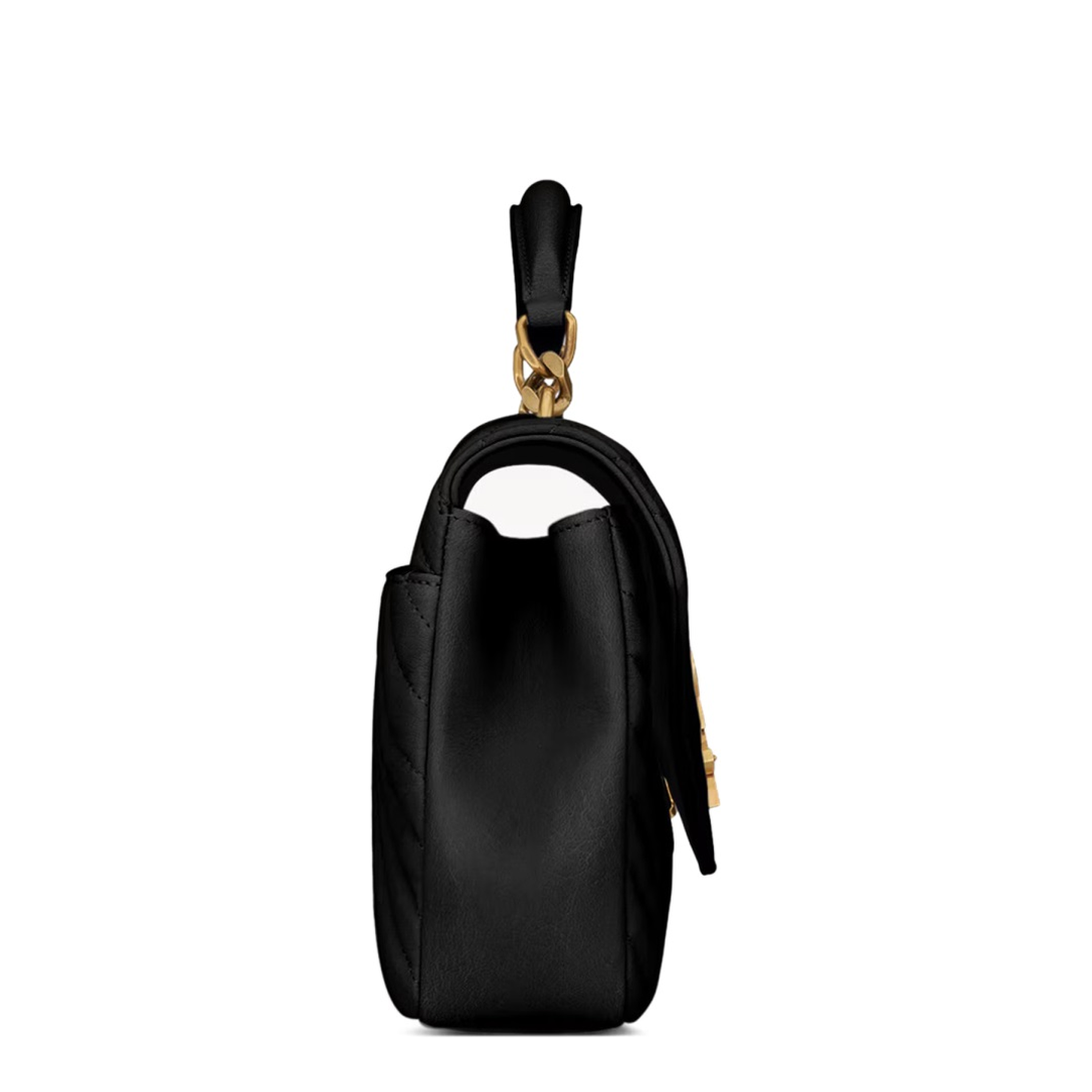 College Medium Quilted Leather Shoulder Bag - Nero - Image 6