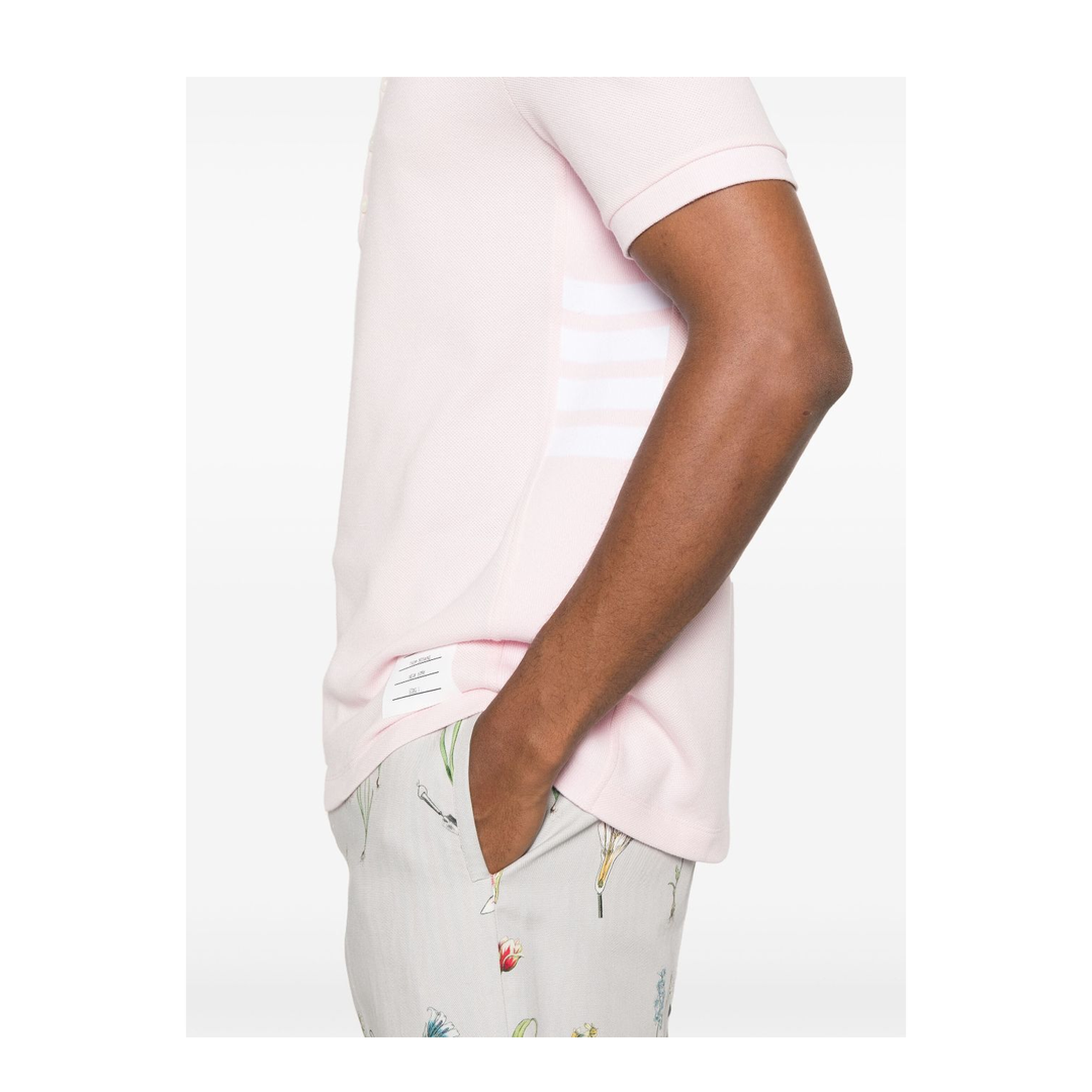 Pink Cotton Polo Shirt - Image 4