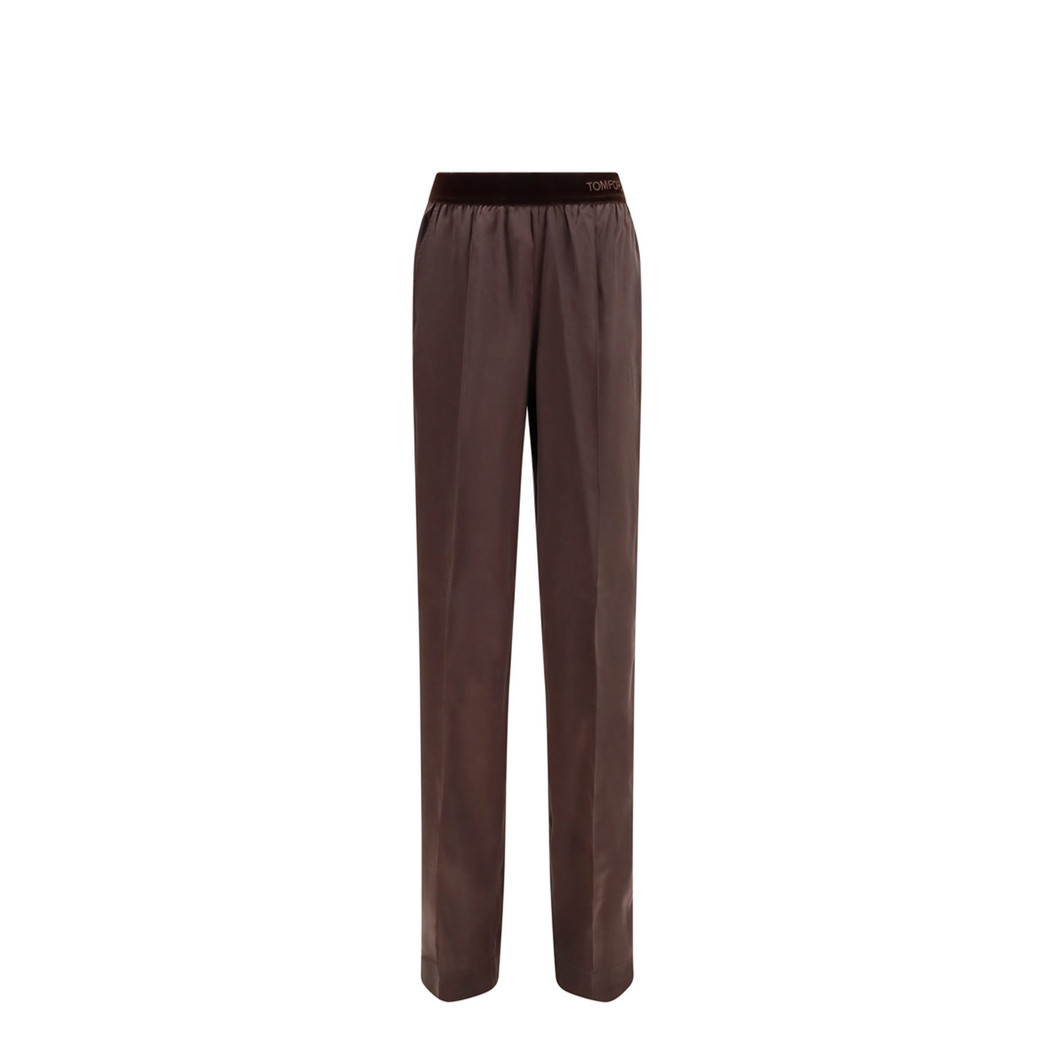 Stretch Silk Satin Pants - Image 1