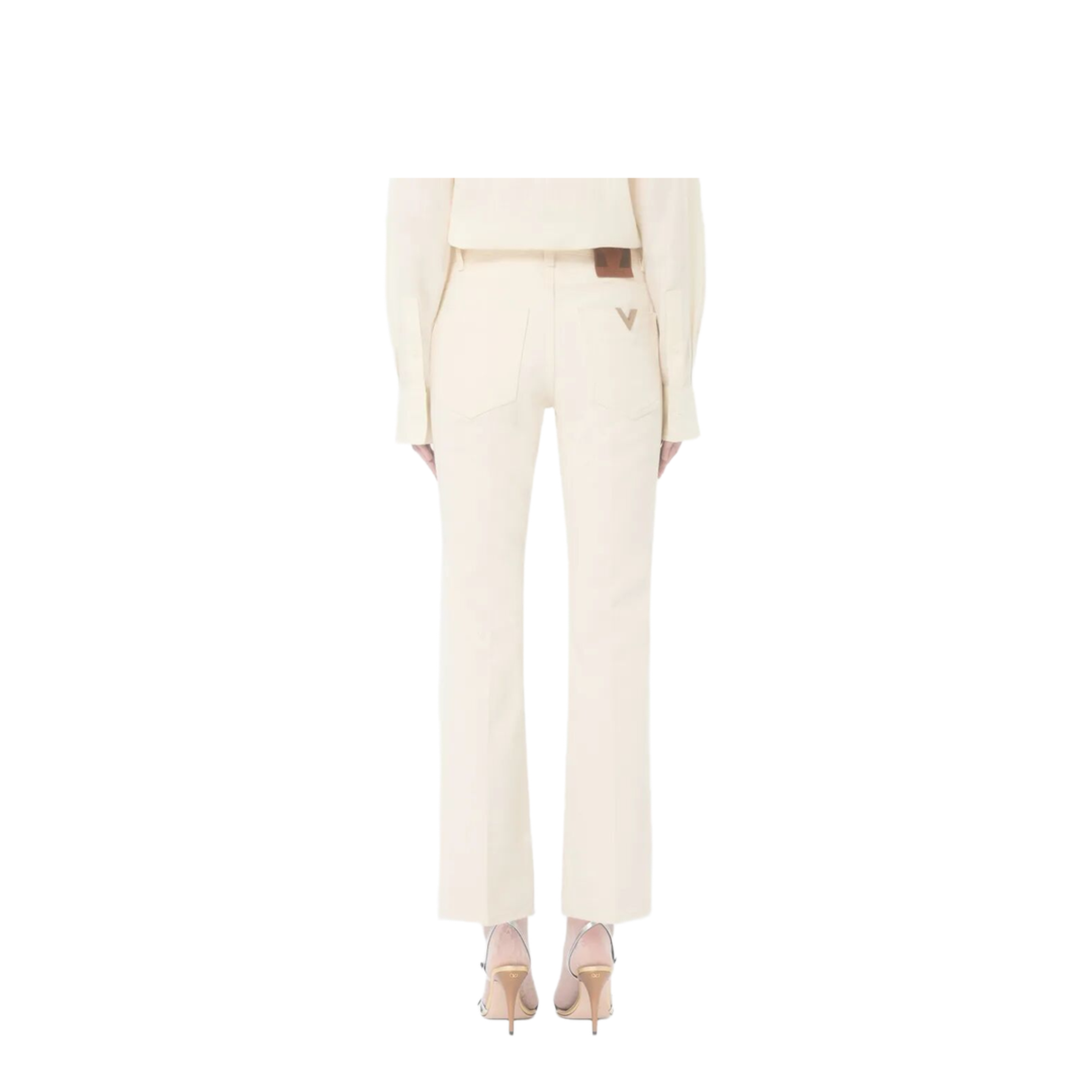 Flared Denim Jeans - Image 3