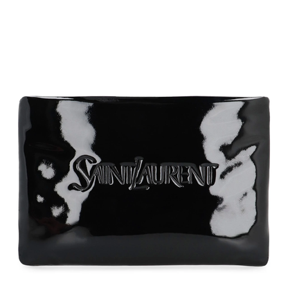 Puffy Small Leather Clutch Bags - Black - Image 2