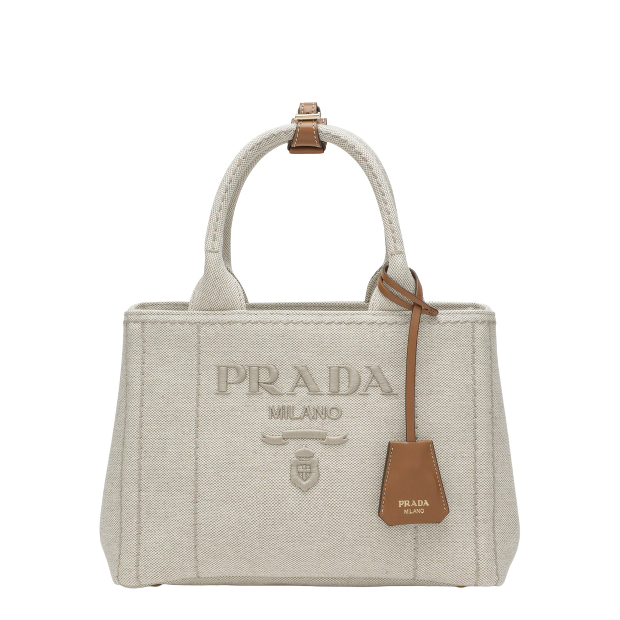 Jardinière Small Linen Blend Handbag - Natural - Image 1