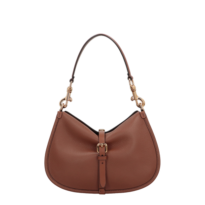 Pony Medium Shoulder Bag Leather Brown - Image 1