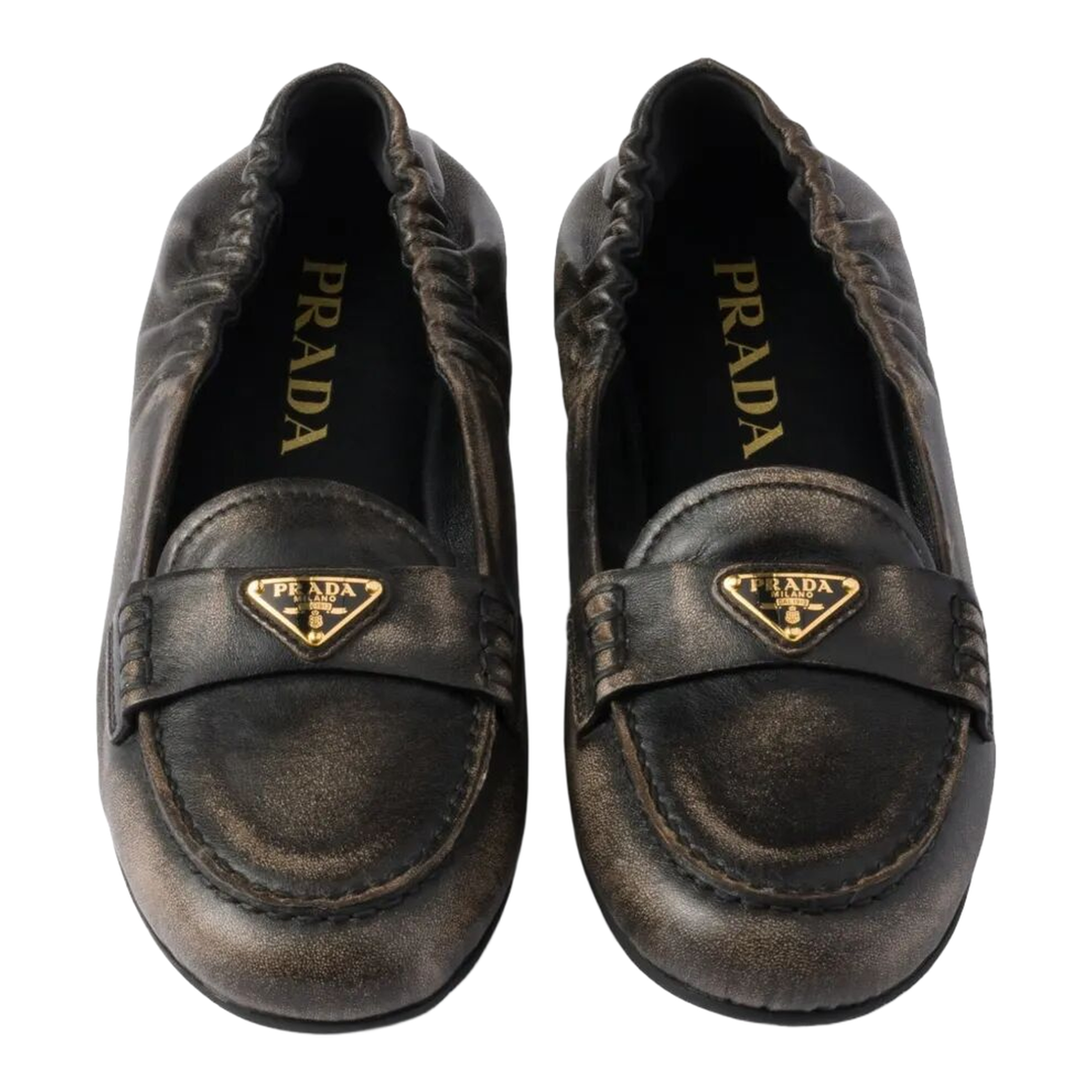 Deconstructed and Flexible Nappa Leather Loafers - Image 2