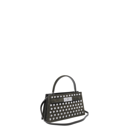 Mini Lee Radziwill Studded Suede Handbag - Image 2