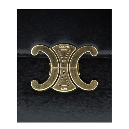 Classique Triomphe Bag in Shiny Calfskin - Black - Image 5