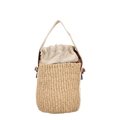 Small Woody Basket in Natural Fibers - Image 7
