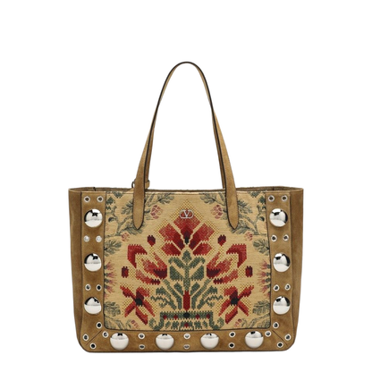Medium Tote Bag Nellcôte in Jacquard Fabric - Image 1