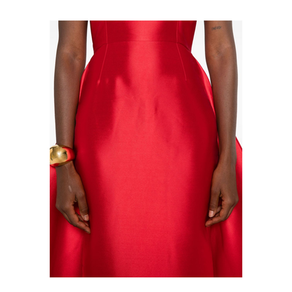 Ruby Red Floor-Length Maxi Dress - Image 4