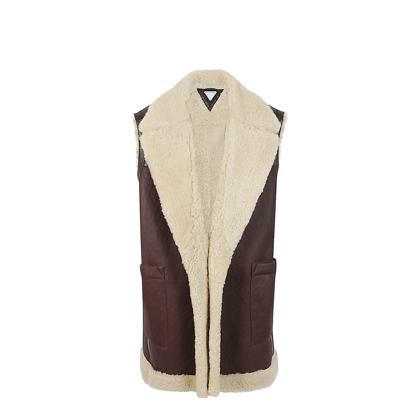 Leather Shearling Vest - Image 1