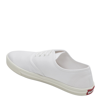 Sneakers In White Drill Fabric - Image 2