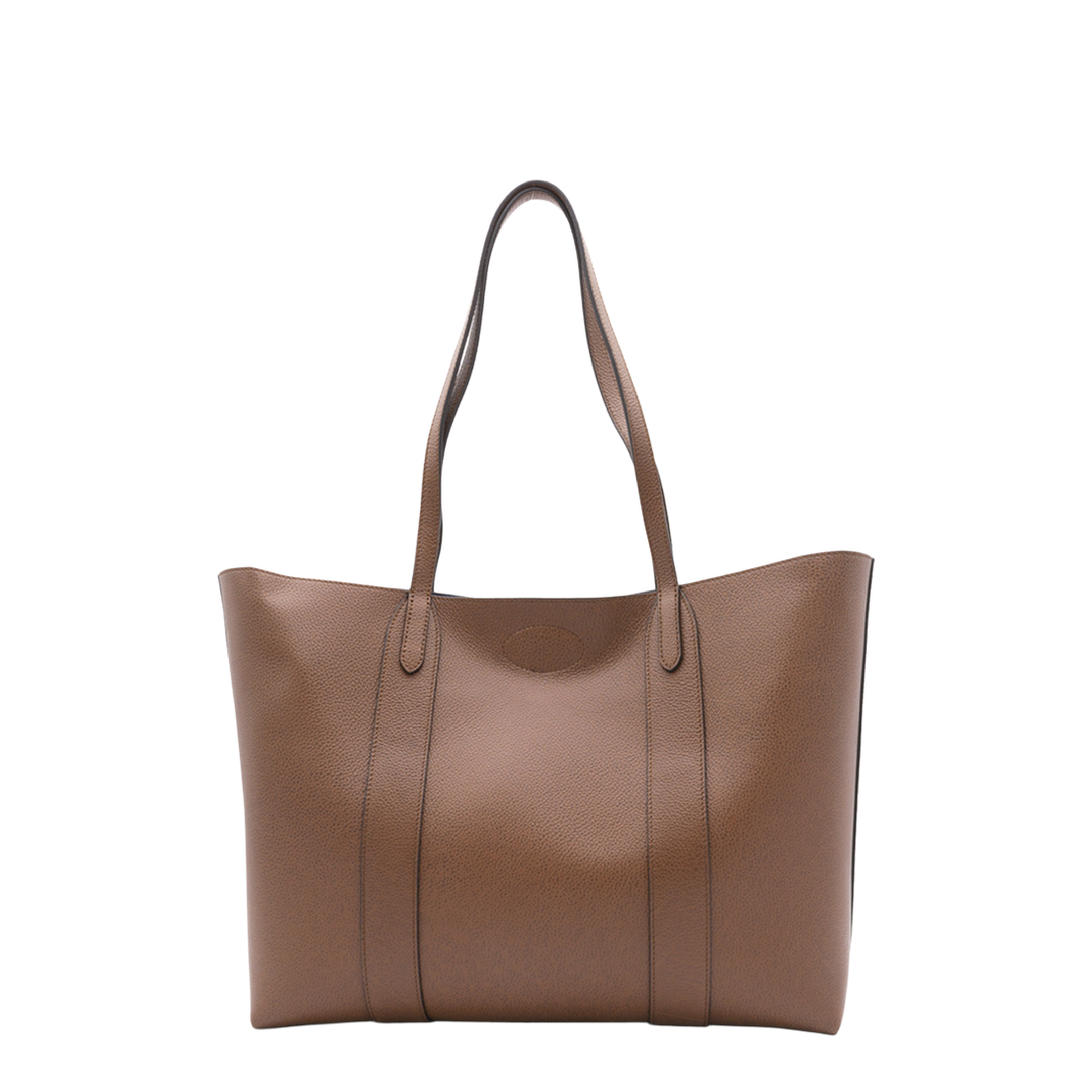Bayswater Small Small Classic Grain Leather Tote - Oak - Image 5