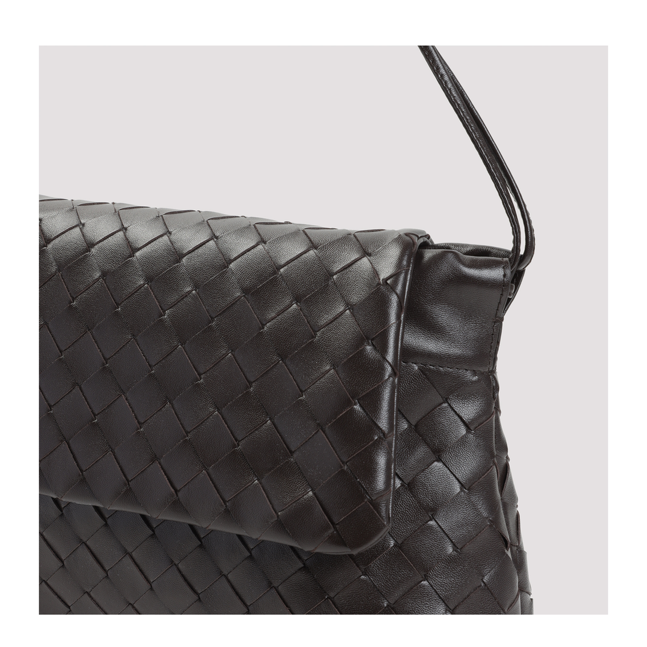 Dustbag Clutch Leather Brown - Image 5