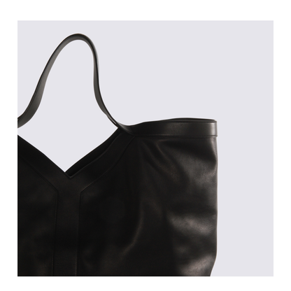Y Maxi Tote in Grained Leather - Image 7
