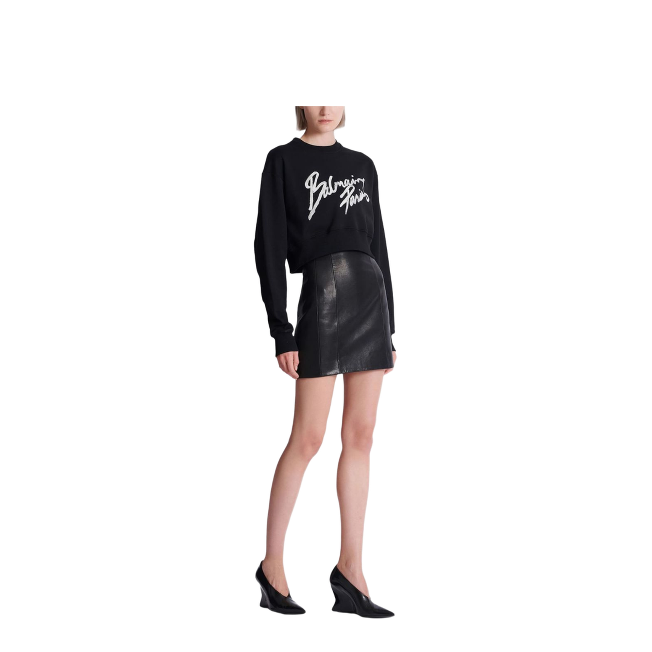 Cropped Roundneck Sweater - Image 3