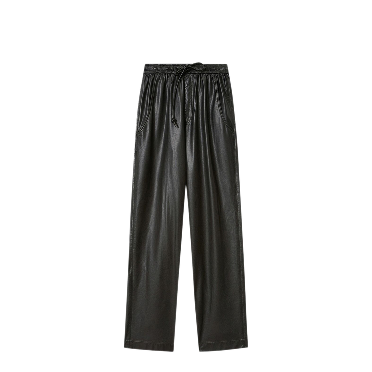 Black Elasticated Waistband Trousers - Image 1