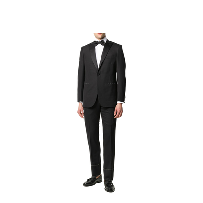 Essential Black Super 160'S Wool Policleto Tuxedo - Image 3