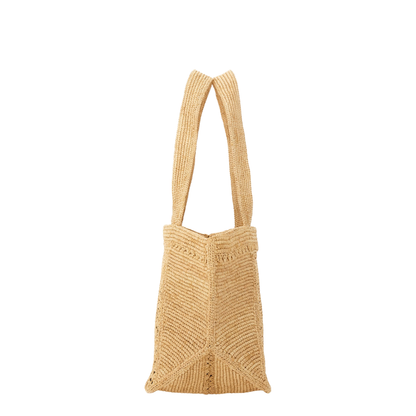 Trapeze GM Raffia Tote Bag - Vanilla - Image 3