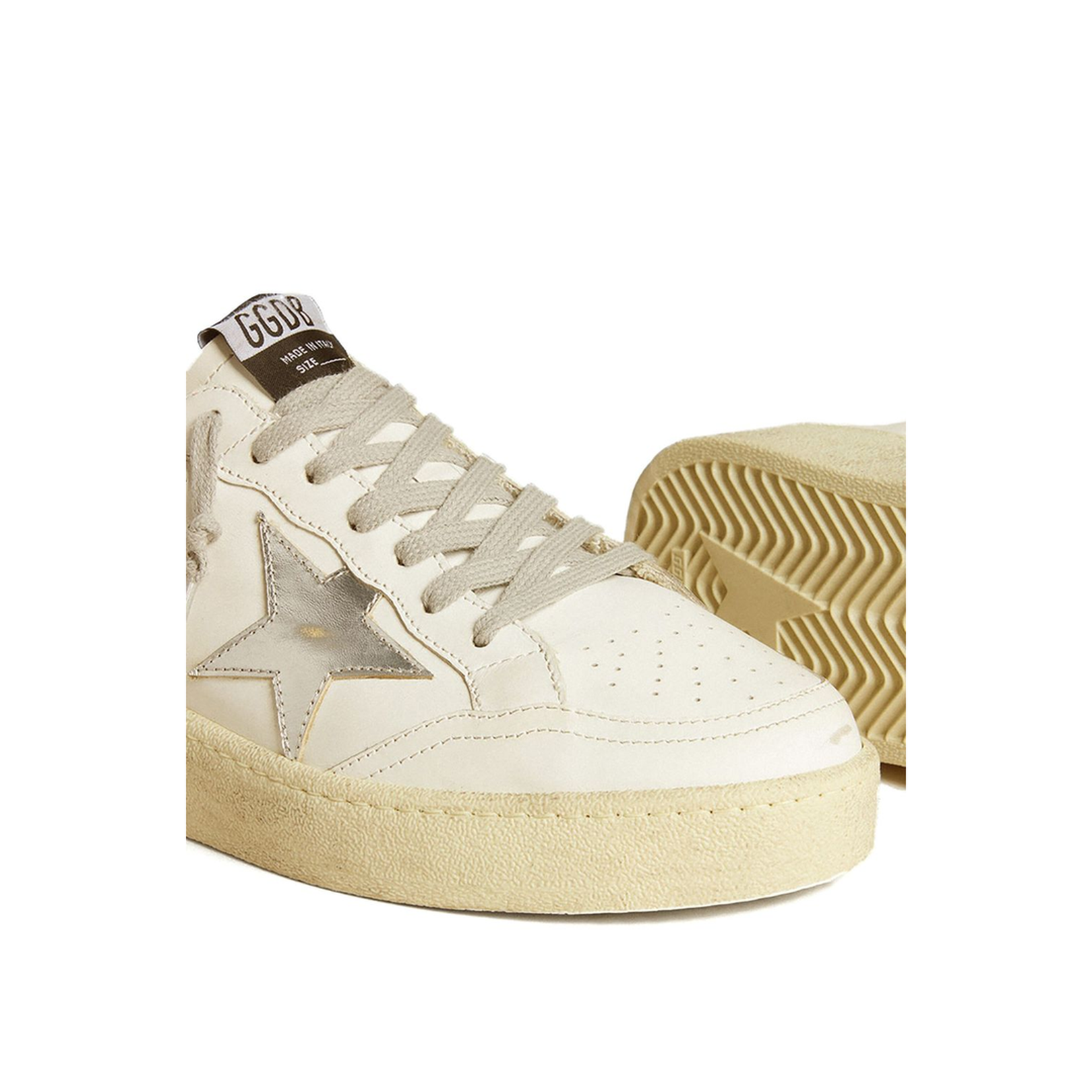 Ball Star with Silver Leather Star and Silver Glitter - Image 4