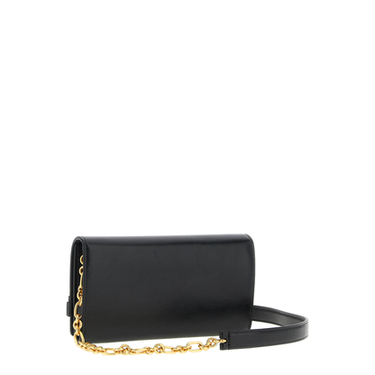 Crinkled Leather Wallet with Shuffle Chain - Image 2