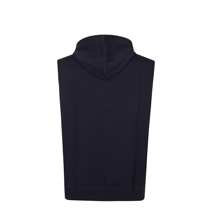 Sleeveless Sweatshirt With Zipper And Hood - Image 2