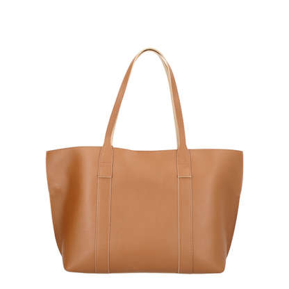 Script Shopping Bag Medium Brown - Image 3
