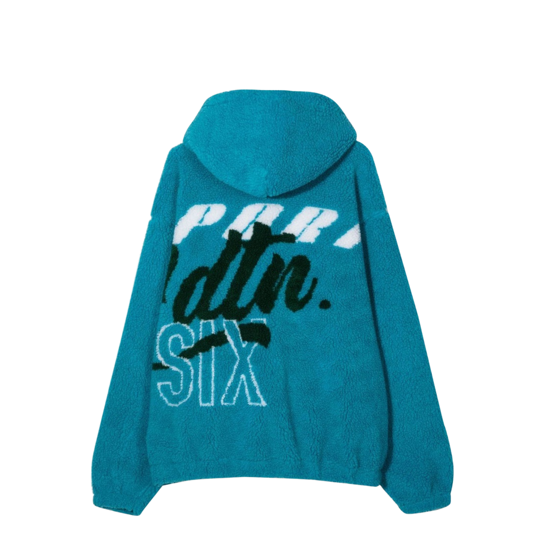 Jacquard Fur Hoodie with Zip - Image 2